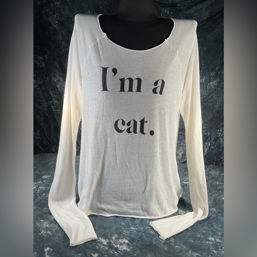 Wildfox I’m a cat long sleeve shirt.